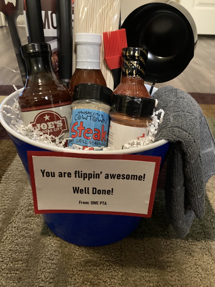 Thank you PTA for the awesome gift today.  I will most definitely put this to use…I love it!  Also, thanks for providing the entire staff with Starbucks and donuts.  We appreciate you and all parents for the support you have shown us this year.  #underwoodstrong