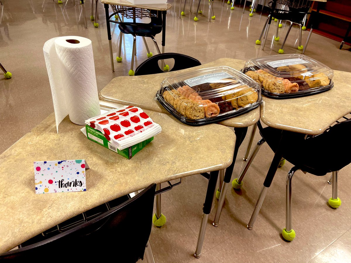 Without our teachers, our school would crumble. 🍪 Thanks to all the teachers who helped us grow mentally tougher and smarter. You are appreciated this week and all year long! 💚 #toughcookie #smartcookie #TeacherAppreciationWeek