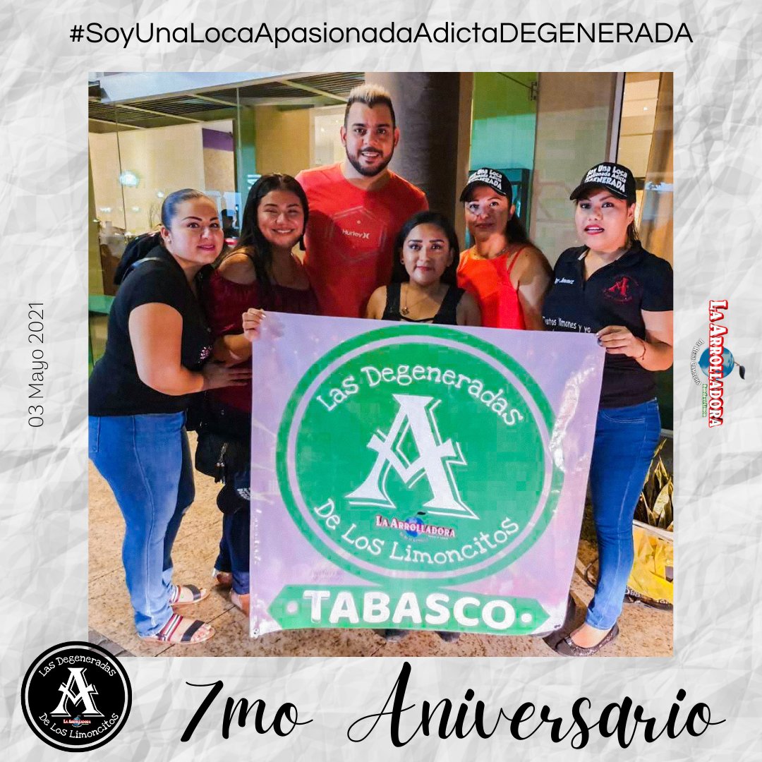 _DEGENERADAS's tweet photo. Gracias por ésta GRAN familia "LAS DE GENERADAS DE LOS LIMONCITOS"💃🏻

"SOY UNA LOCA APASIONADA ADICTA DEGENERADA👸🏻💚

#7moAniversarioLDDLL 🎉
#7Años 💪🏻 #PersiguiendoYCumpliendoNuestrosSueños 💃🏻
#SoyUnaLocaApasionadaAdictaDEGENERADA 👸🏻
@Arrolladora 🍋 👑 https://t.co/yKXHXdH8KI