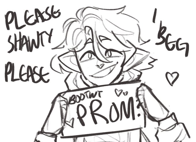 GO TO BOOTWT PROM W ME PLEASE MY LOVELY WIFE @Salty_Saurous 

#bootwtprom 