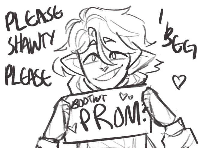 GO TO BOOTWT PROM W ME PLEASE MY LOVELY WIFE @Salty_Saurous 

#bootwtprom 