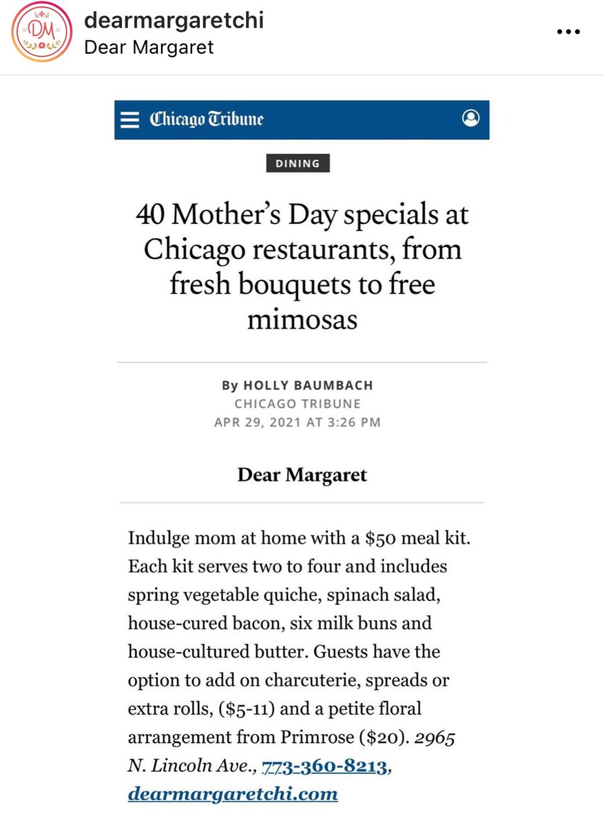 This week is all about the Mom’s! Starting with this must have. It’s a fool proof way to impress her right off the bat. Start the morning off right with a Dear Margaret Brunch at home.