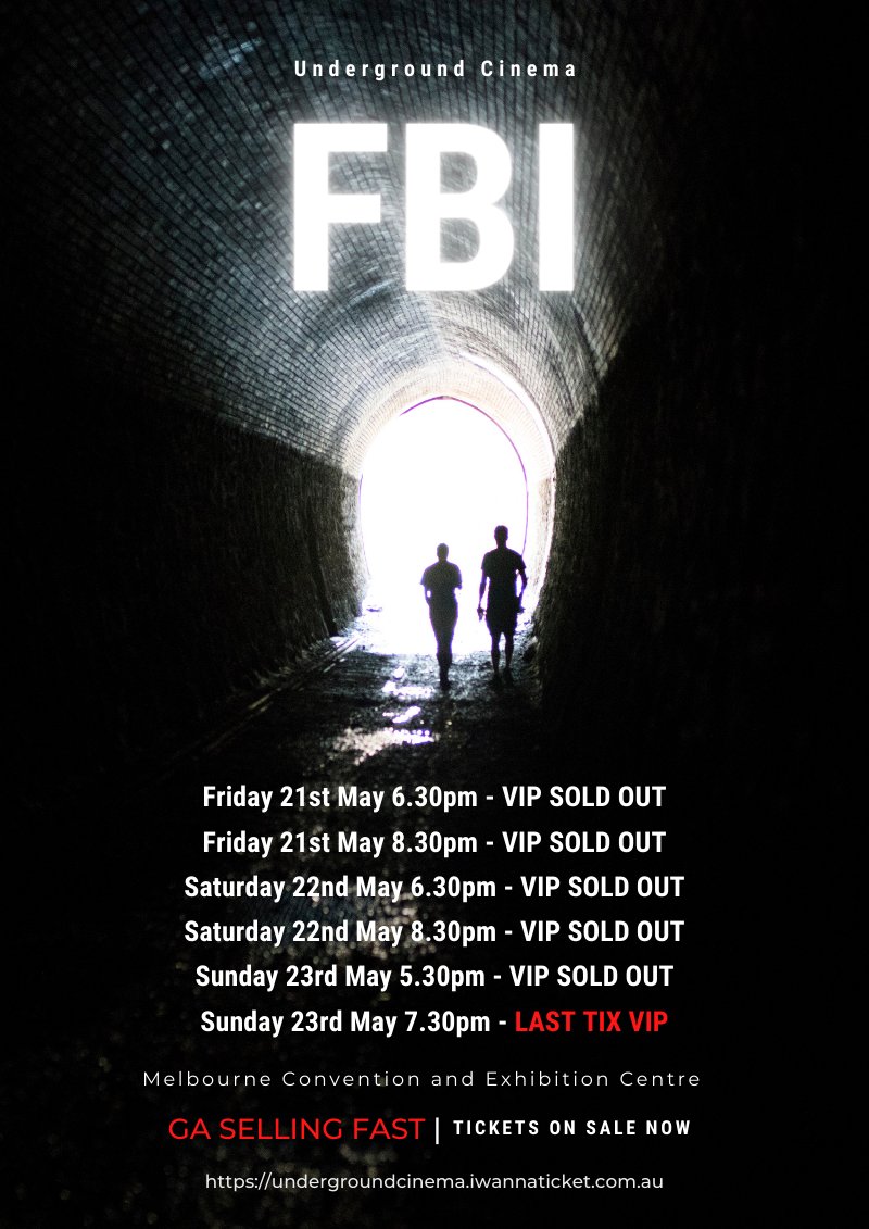 LAST VIP TIX - GA SELLING FAST! 🔥 - mailchi.mp/86cb5b58ee4e/d… #undergroundcinema
