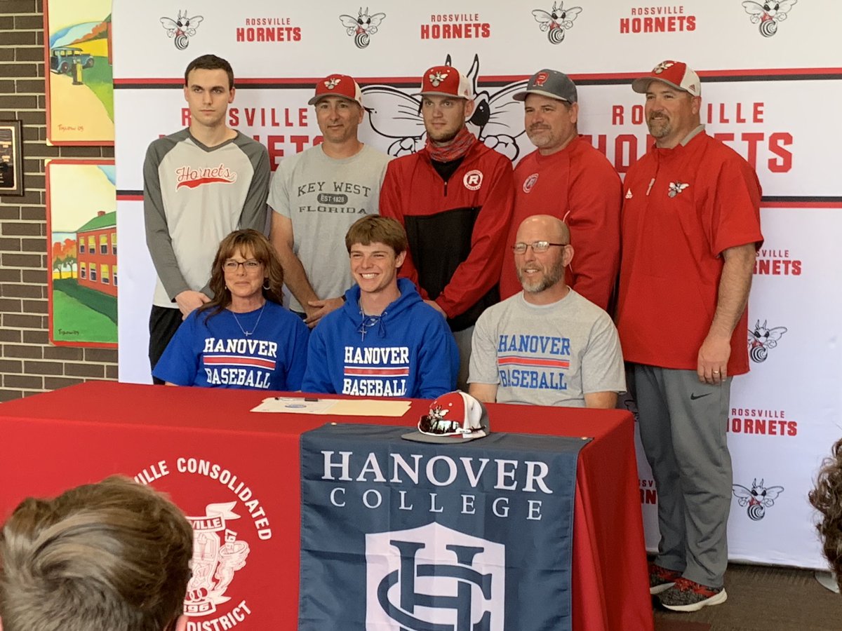 Congratulations to Reid Douglas on signing to play baseball at Hanover.