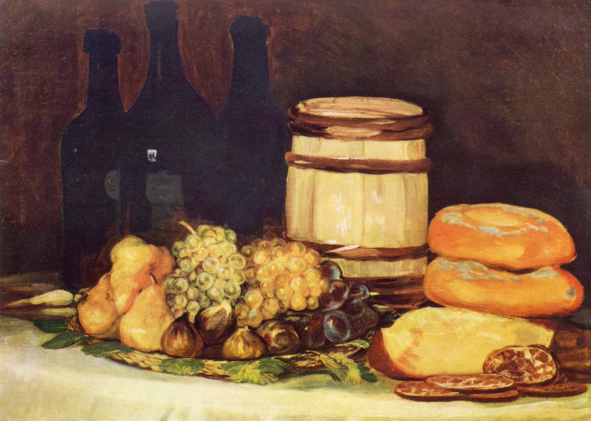 RT @artistgoya: Still life with fruit, bottles, breads, 1826 #romanticism #goya https://t.co/975h2ExCrw