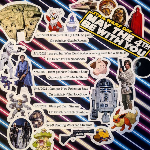 thenoboshow's tweet photo. D&amp;D, Star Wars, Pokémon &amp; crafting. Solid week! https://t.co/UjsrqADOLQ