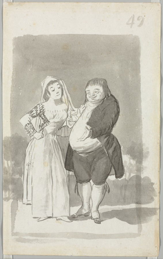 Francisco de Goya, Prostitute Soliciting a Fat, Ugly Man (recto); Young Woman Wringing Her Hands over a Man's Naked Body (verso), 1796-1797 https://t.co/jccSgfgZiZ #cmaopenaccess #clevelandartmuseum https://t.co/XRhcVFVT8l