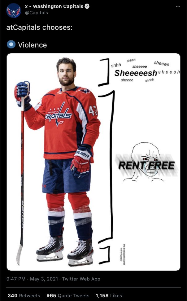 KeithOlbermann's tweet image. And THIS is how the @capitals responded to Wilson - already suspended once this year for giving a Boston player a concussion, and his attacks on Panarin and Pavel Buchnevich. The team then cowardly deleted the tweet without apology or explanation #BanTomWilsonForLife #FineTheCaps