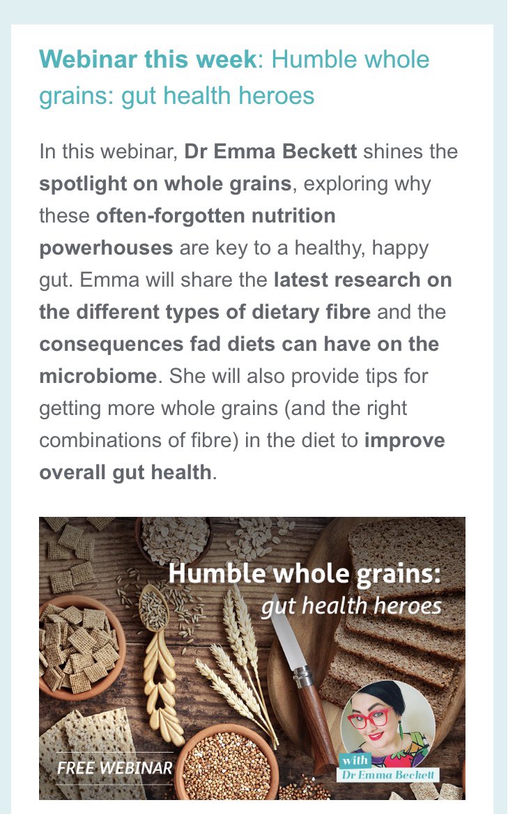 Check out this webinar by @synapse101 via <a href="/DNconnection/">Dietitian Connection</a> tomorrow... all about our favourite topic #wholegrains Supported by <a href="/ArnottsBikkies/">Arnott's Biscuits</a> <a href="/ali_baldwin/">Ali Baldwin</a> 🌾🌾🌾🌾🌾🌾🌾🌾🌾🌾🌾🌾🌾🌾🌾