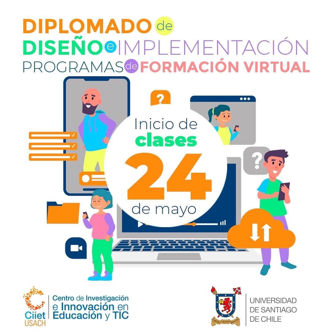 Invitamos a:
• Profesores/a
• Directores/as y coordinadores/as académicos.
• Estudiantes de último año de Pedagogía.
Diplomado que imparte nuestro Centro, y actualizar tus conocimientos en la Implementación de Programas de Formación virtual. diplomado.ciietvirtual.cl