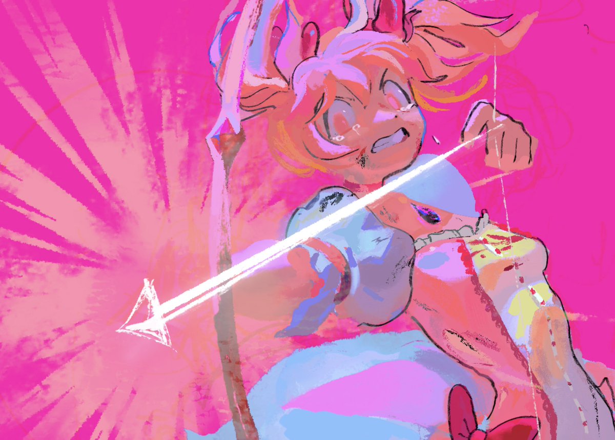 bigskycastle's tweet image. sorry ive not been posting much, im busy with comms 🧎‍♀️
in the meantime take some scraggly old madomagi wips