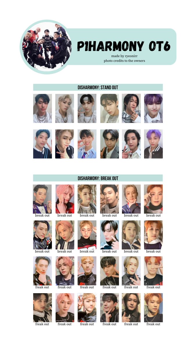 Photocard Templates On Twitter P1harmony Templates photocard-template-kpop-denah