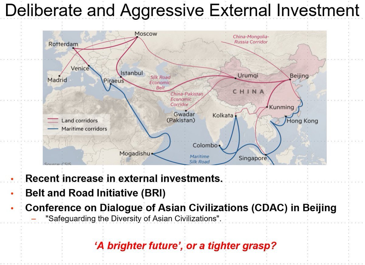 Over levered and unfruitful domestic projects have left the  #CCP hungry for more.-  #China Controls 76 ports in 35 countries- BRI- Escalating military posture in international waters- Outward focus, with 2018 FDI of $373B into the Europe, Middle East, & African  #EMEA markets