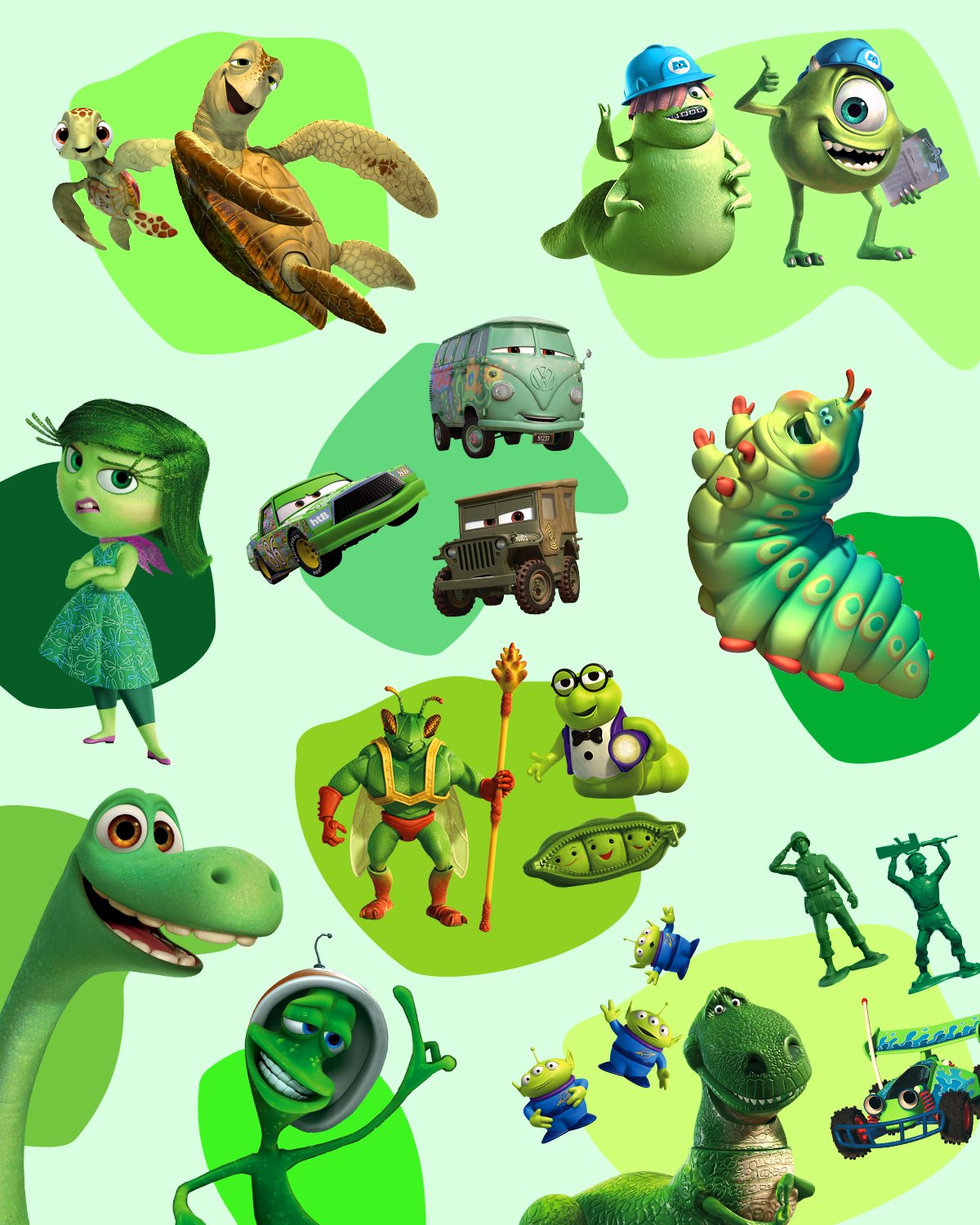 ディズニー公式 在 Twitter 上 今日は みどりの日 ということで ピクサーのみどりキャラクターをお届け あなたが みどりが１番似合うと思うキャラクターは T Co Ilsr2c0uh9 Twitter