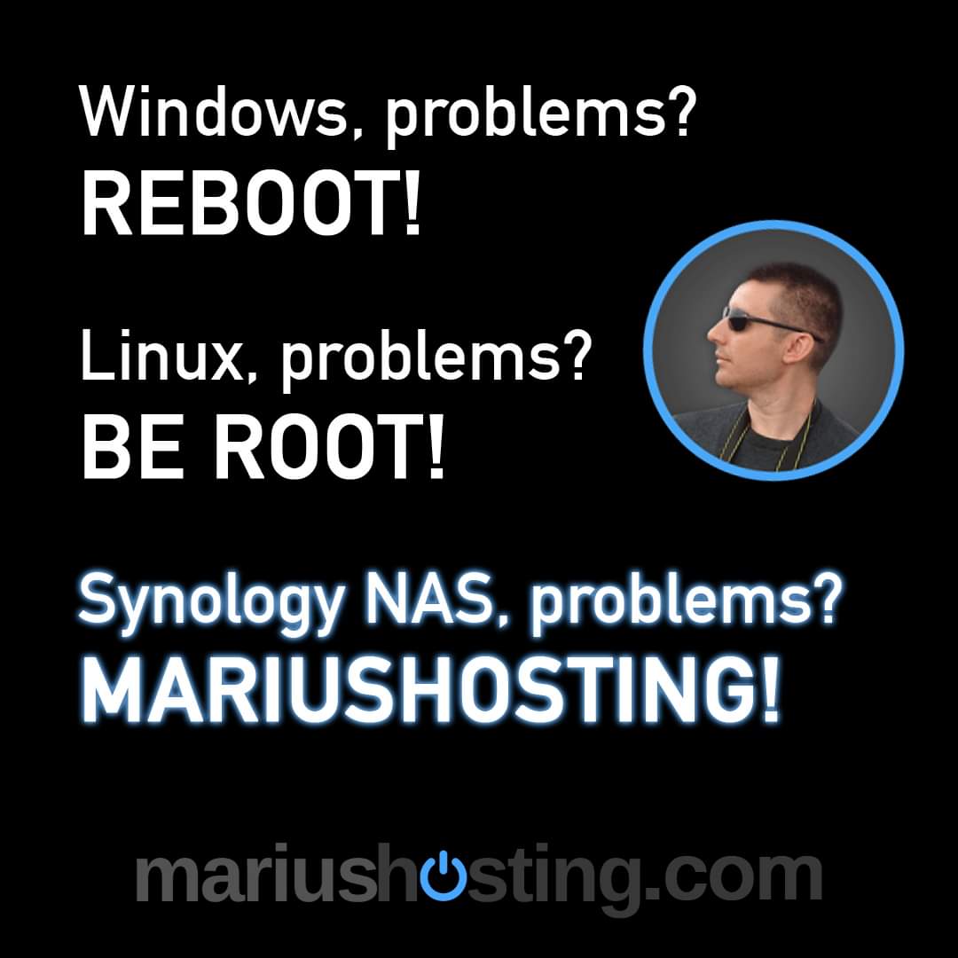 mariushosting's tweet image. #Synology #NAS #mariushosting