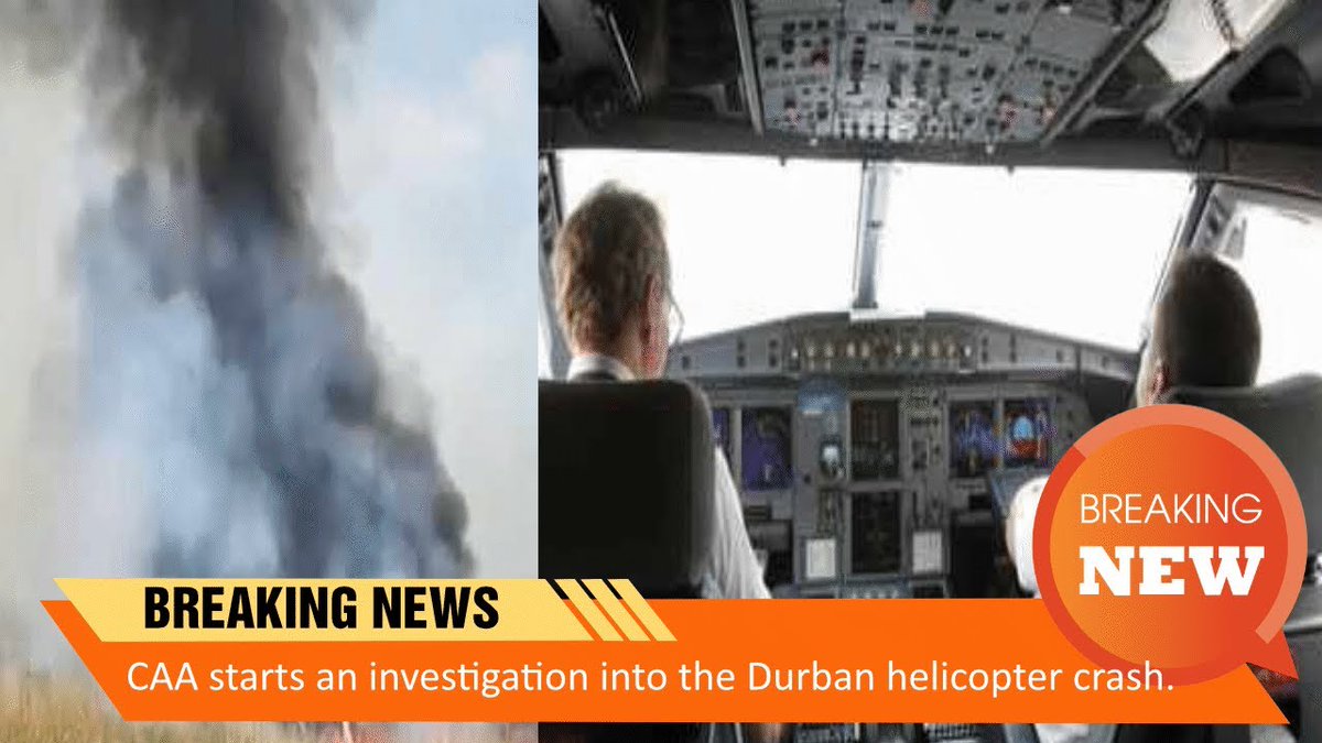 There is a New post (CAA starts an investigation into the Durban helicopter crash) on our website - Watch it there -> https://t.co/zAkkzCZXwn https://t.co/2thSSInfRC