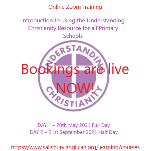 SDBE_Update's tweet image. Bookings now live!!
salisbury.anglican.org/learning/cours… 
#understandingchristianity #RE #wiltshire #Dorset  @DioSalisbury @CofE_Education