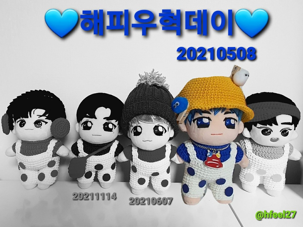 hfeel27's tweet photo. 💙20210508이벤트💙 

세분께 혁옵착장(멜빵+티+모자)
보내드립니다~💙
(원하는 솜깅이로 만들어드려요^^)

기간💙지금부터~5월8일 17시08분까지
참여방법💙마음RT필.팬계정필.#해피우혁데이💙 댓글로 남겨주시면 추첨후 빠른아이로 날아갑니다^^ https://t.co/3CSjgr4W7V