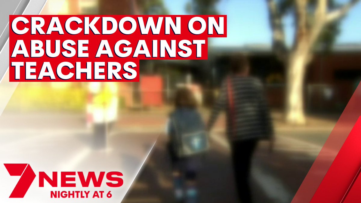 Parents will be banned from school grounds, or fined thousands of dollars, if they abuse teachers. The crackdown comes after a growing number of principals being threatened online, or even physically assaulted. youtu.be/QdNICNRkUlY <a href="/LouisaCheatley/">Louisa Cheatley</a> #7NEWS