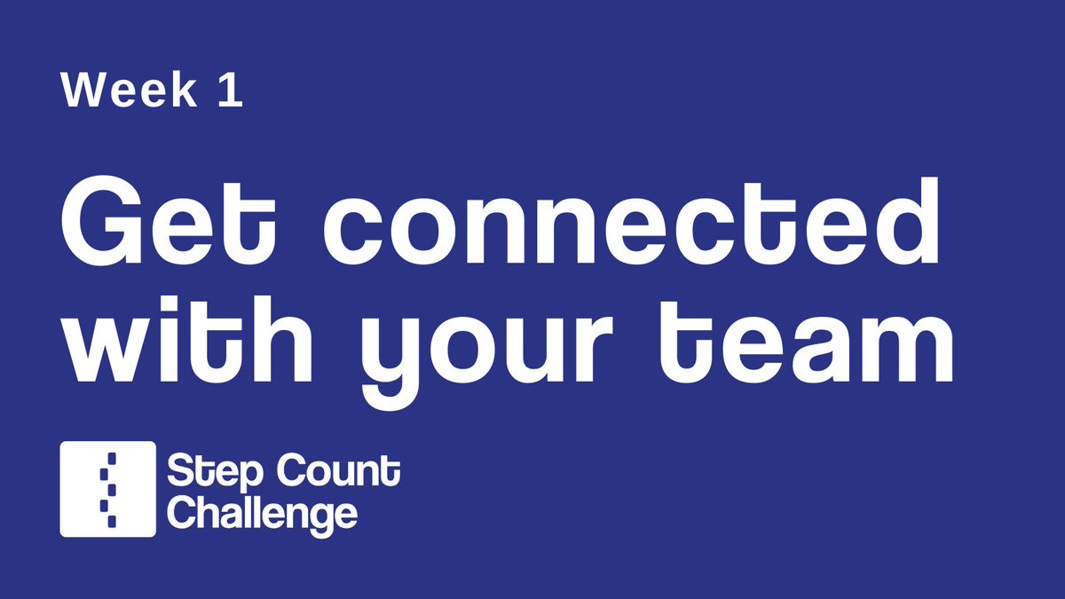 The spring #StepCountChallenge is underway🎉. Each week, we'll share 3 themed mini challenges to help keep you and your team motivated. 

The theme for this week's challenges is all about keeping connected with your team.