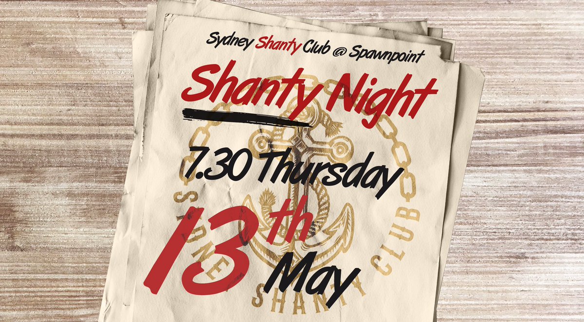 ShantyClub's tweet image. What's Sydney Shanty Club aboat? Well it's a ferry impressive (exschoonersive) club. A place you can sink some drinks, loosten your ties and cast out adrift in a sea of song. A place where nobody's out of oarder, a place ferry few shipheads attend. There's nowhere we'd RUDDER be.