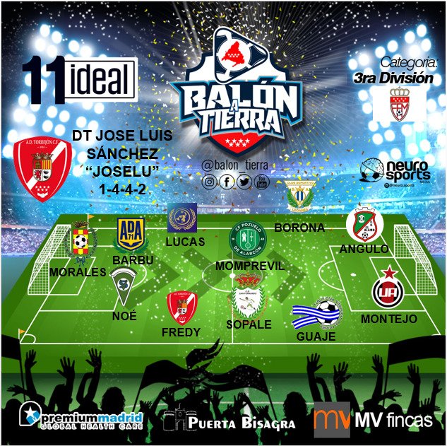 AQUÍ LLEGA EL 11 IDEAL DE LA TERCERA DIVISIÓN MADRILEÑA (Jornada 5a Fase 2)

@premiummadrid
<a href="/mvfincas/">mvfincas</a>
@puertaBisagra

#LosDestacadosDeLaJornada
#FútbolMadrileño
#LaTerceraMadrileña