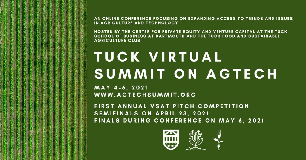 HelloTractor's tweet photo. Wondering what our Chief Credit Officer, Casey Richardson, thinks about the latest trends in the business of agriculture and tech? Tune in to @TuckAgTechVSAT starting today to hear the insights live! Registration is open now at https://t.co/8NCNrkc8wV #VSAT21 #TuckAgTechSummit https://t.co/Yglw9BVT0M