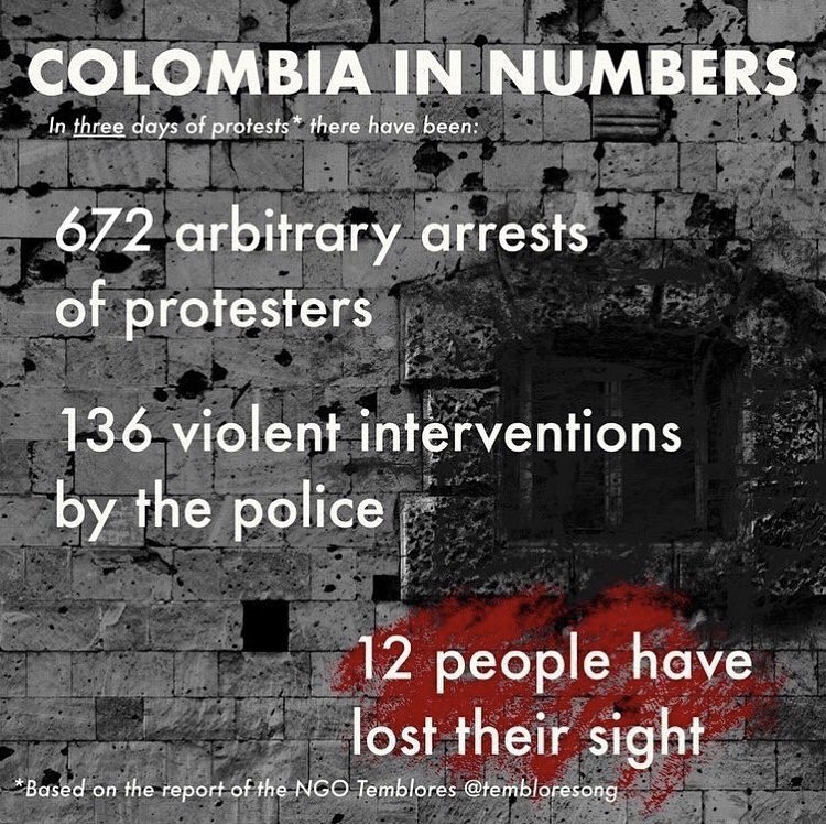 But let's go back to the beginning, people are protesting and the government is not only not listening to us but it is killing us, yes, here they kill us for fighting for our rights