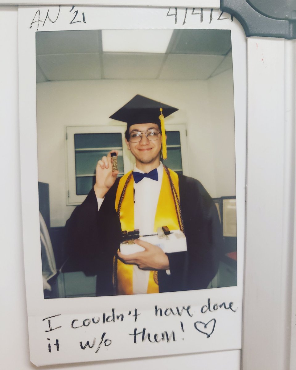 Does it get any easier watching your students graduate? I'm proud and excited for them, but I'm really sad at the same time. The research student who has been with me the longest (since I joined ASU) graduated today. (Them =maggots 😅) #happyandsad