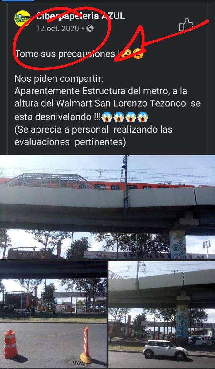 elmilmultas's tweet photo. @vulcano_7 Todo esto se pudo haber evitado desde la mala construcción hasta el momento de las reparaciones 
Esta foto lo dice todo 

12 de otrubre del 2020 

Y nadie hizo caso a las advertencias https://t.co/oz0EjLsZqi
