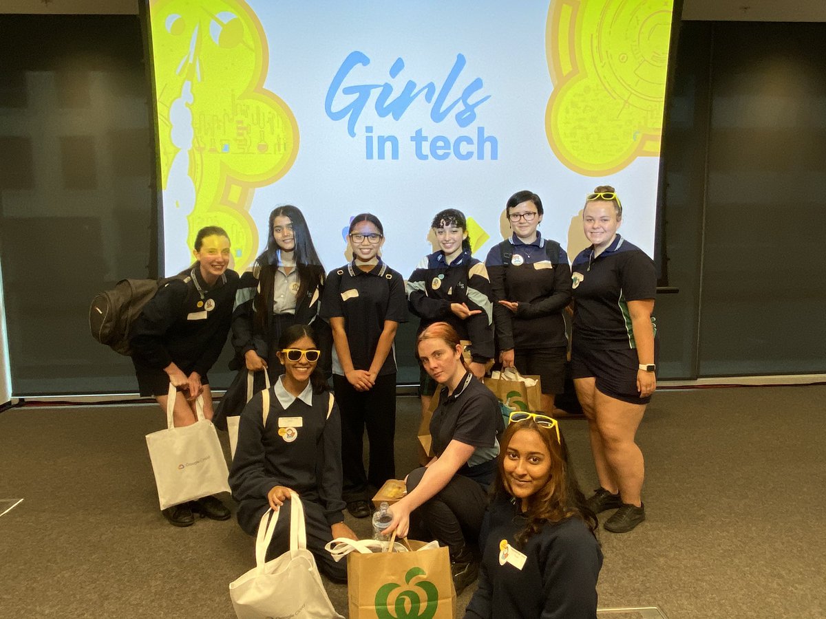 A great day with our girls at CBA and the Girls in Tech event. Some fabulous role models for our girls who work in the field showed them that anything is possible and education is the key to success. #girlsintech