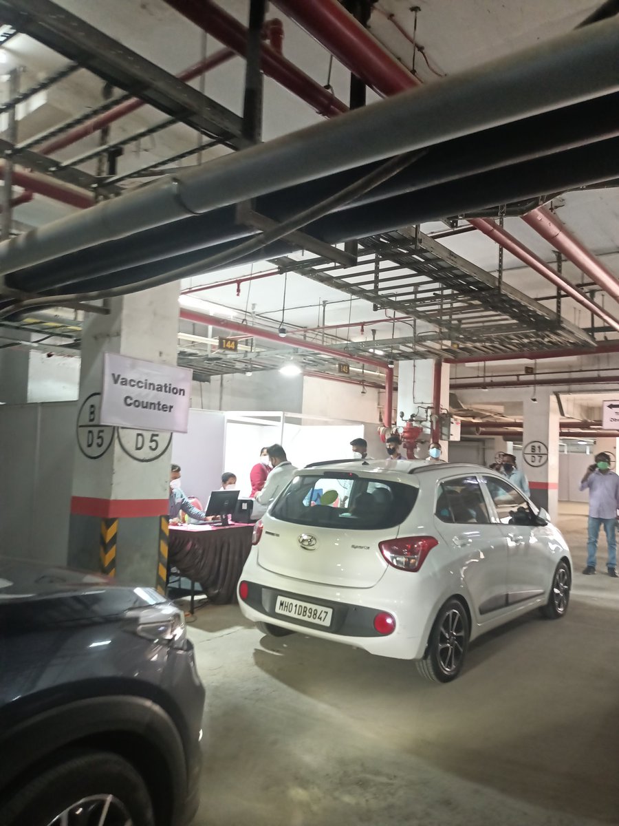 amrinl's tweet image. Appreciation post for @mybmc , got 2nd dose done for my father in law, husband and myself at Drive in - Kohinoor Parking! (just sit in your car!) Completely hassle free and very supportive staff. Thanks for the great initiative Mumbai! #vaccinated @CMOMaharashtra @mybmcwardKW