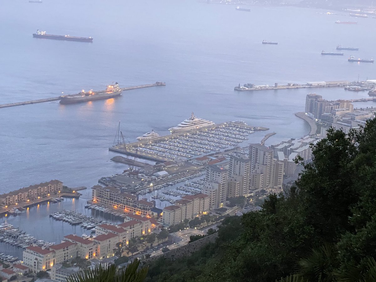 Only in #Gibraltar does the largest #Superyacht in the world routinely berth at our #SmallBoatsMarina ...
