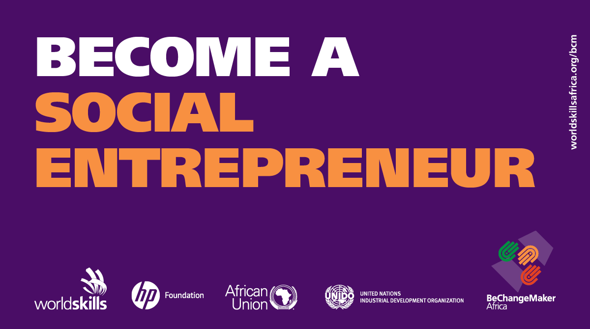 Got a great business idea that might make the world a better place? Pitch it and receive free training, support, and prize money to turn your idea into reality. 

Apply to #BeChangeMakerAfrica by 26 July. Turn your idea into actions and impact. 

➡ worldskillsafrica.org