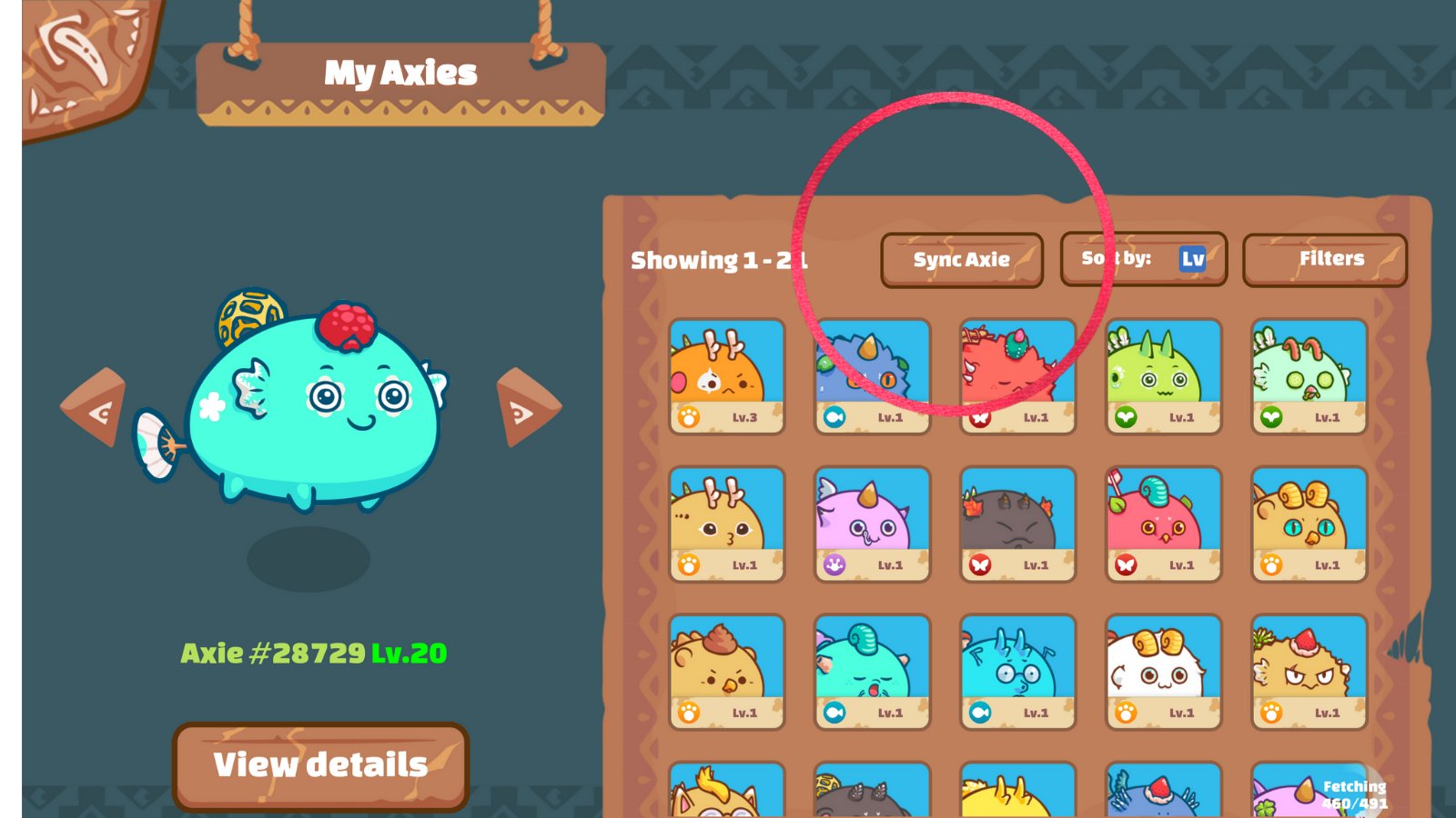 Hi Axie family. I have a tiny little suggestion on the Axie app. :  r/AxieInfinity