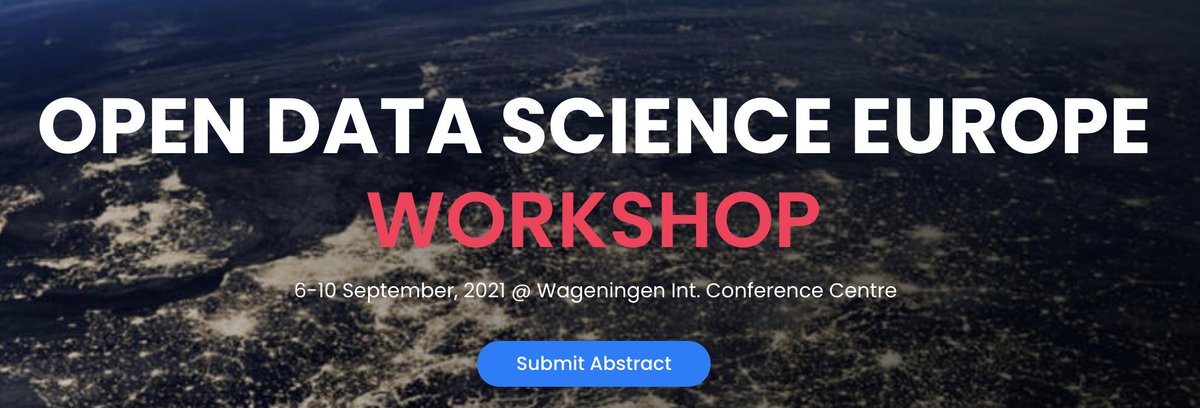 The deadline for the #open #workshop OpenDataScience Europe is this Wednesday, 5th of May, so don’t miss your opportunity to present your geospatial achievements! More info opendatascience.eu <a href="/cinea_eu/">CINEA 🇪🇺</a>