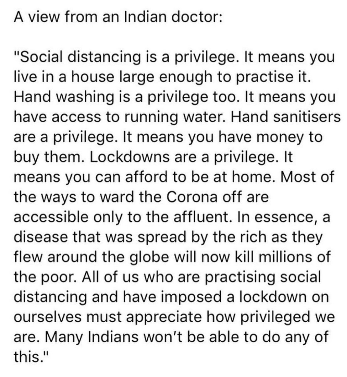 A reminder for all of us:
