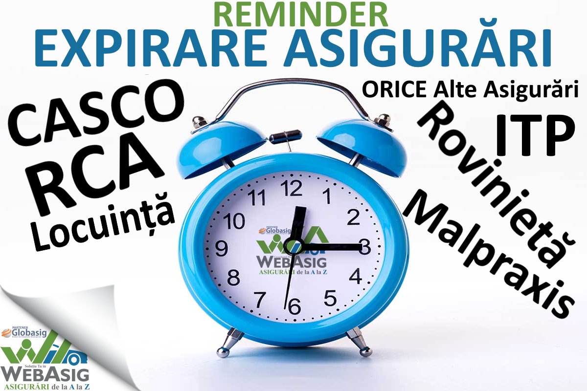 WebASIG's tweet image. Tu știi când îți expiră Asigurarea RCA? 
La Web ASIG te notificăm înainte de expirare, prin mail, SMS, telefon. 
(📞 0756-52 52 52 / 💻 Web-ASIG.ro)

#WebASIG #NotificareExpirareAsigurari #ExpirareRCA #ExpirareRovinieta #ExpirareITP #AsigurariDeLaAlaZ