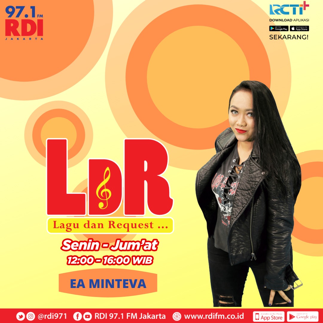 97.1 FM RADIO RDI JKT (@rdi971) on Twitter photo #LDR
Sobat RDI!
Siang-siang gini enaknya di temenin sama lagu favorit, yuk request lagu dan kirim-kirim salam di #LDR lagu dan request bareng <a href="/ea_minteva/">EA MINTEVA</a>
Yuk komen atau WA 0812 1212 971 #LDR
Sobat RDI!
Siang-siang gini enaknya di temenin sama lagu favorit, yuk request lagu dan kirim-kirim salam di #LDR lagu dan request bareng <a href="/ea_minteva/">EA MINTEVA</a>
Yuk komen atau WA 0812 1212 971
