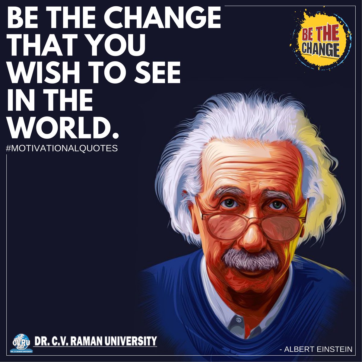 cvruCG's tweet photo. We are on to following the same and bringing the change starting from our part. What about you…
@SiddharthAISECT
#motivation #bethechange #motivationgoal #powertochange #success #motivationalqoute #cvru #cvrubilaspur #cvruchhatisgarh #aisectuniversity #aisect #education #study https://t.co/Qijfgv2XYN