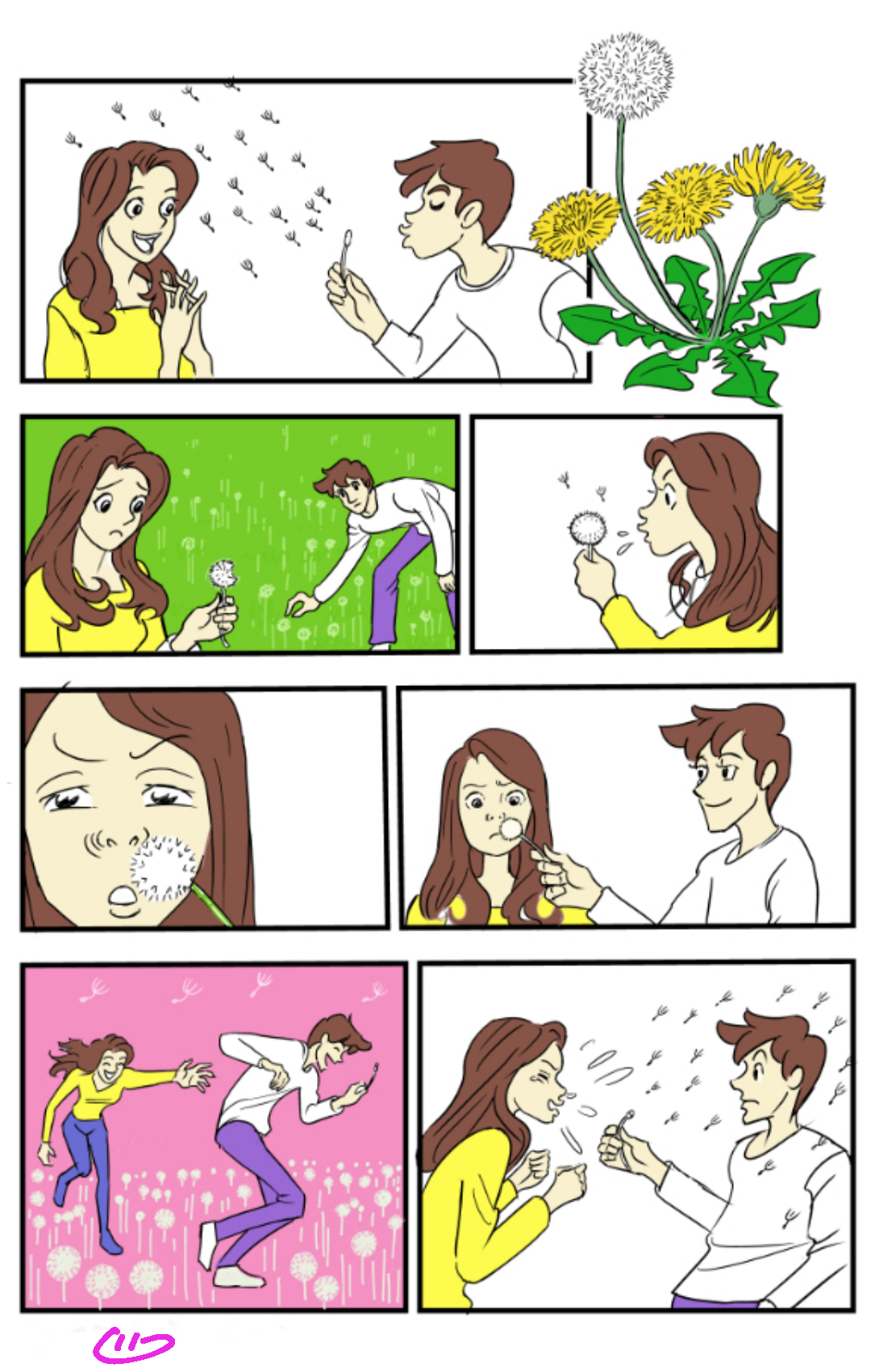 トムヤン タンポポ占い 種を一息で吹き飛ばせれば情熱的に愛されているとか 漫画が読めるハッシュタグ ラノベ T Co H1hryiap2u Twitter