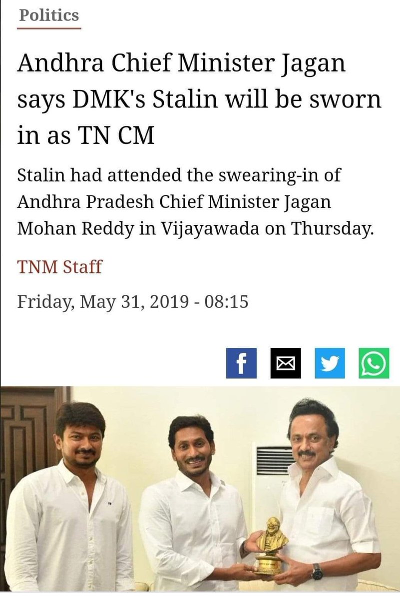 Rajareddy_99's tweet image. 2ఏళ్ల కిందటే చెప్పిండు మా జగన్ అన్న... తమిళనాడు CM స్టాలిన్ అనీ.. నోటి వాక్కు అలాంటిది.. మరి..
#APCMYSJaganMohanReddy #TamilNaduElections #StalinForCM