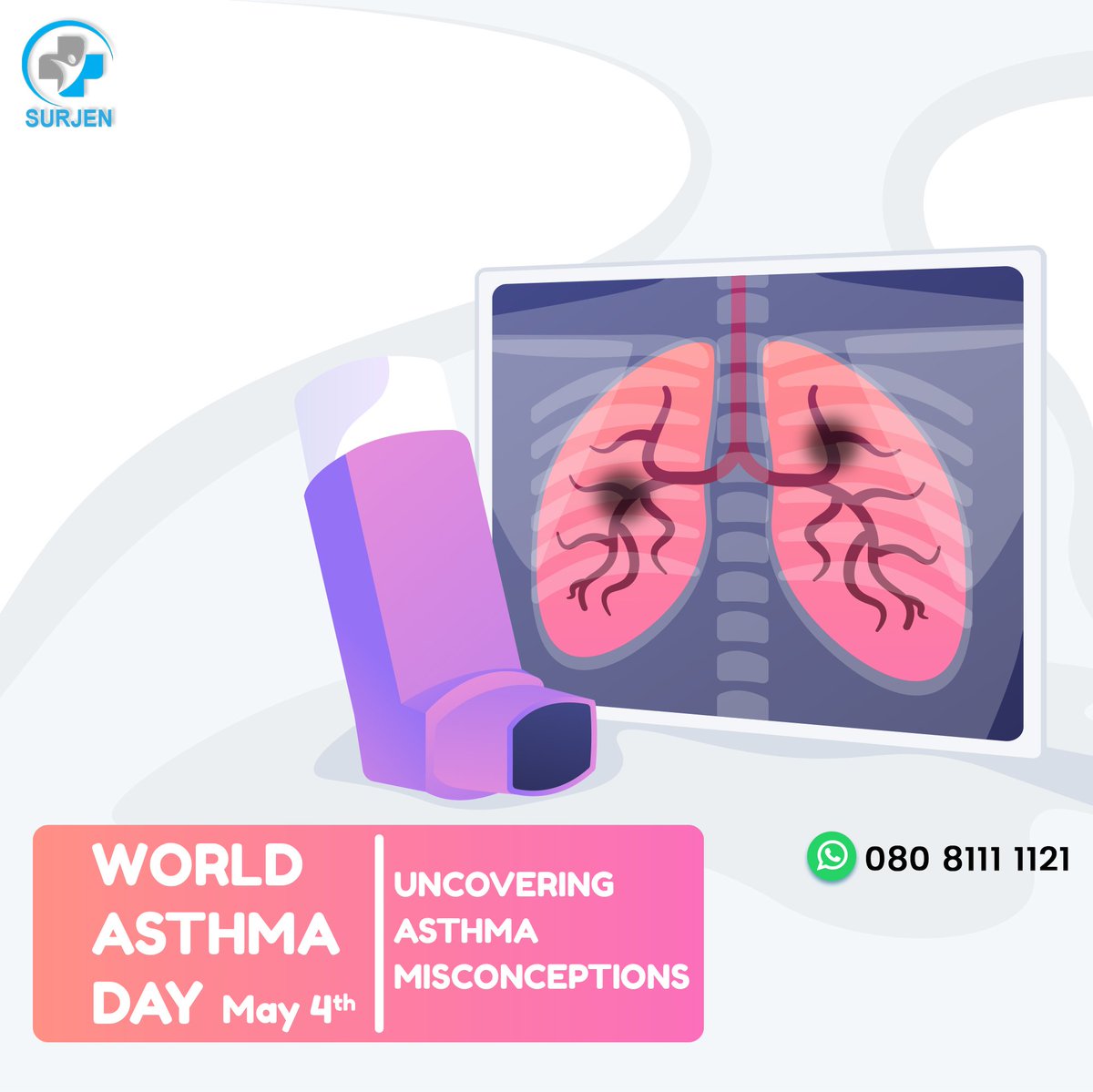 Even for an asthmatic patient, breathing fine is a reality. An inhaler makes it possible. Spread awareness and safe guard your loved ones.

#Asthmaday #WorldAsthmaDay
