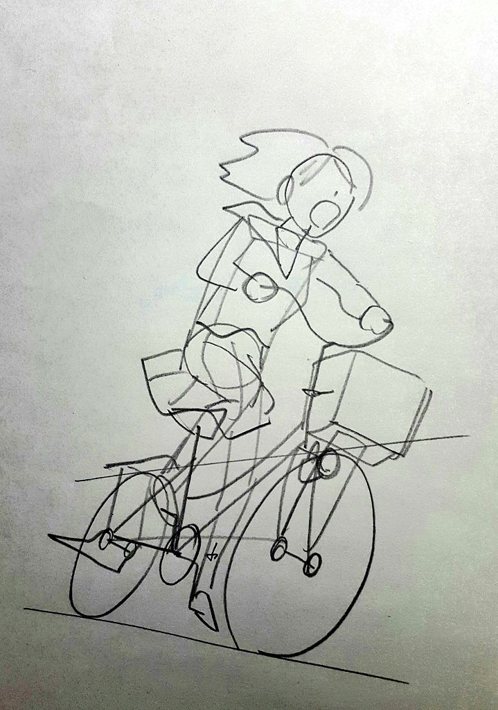 日本でいちばん自転車を描いてるかもしれない漫画家さんによる 自転車の簡単な描き方 が説得力しかない Togetter