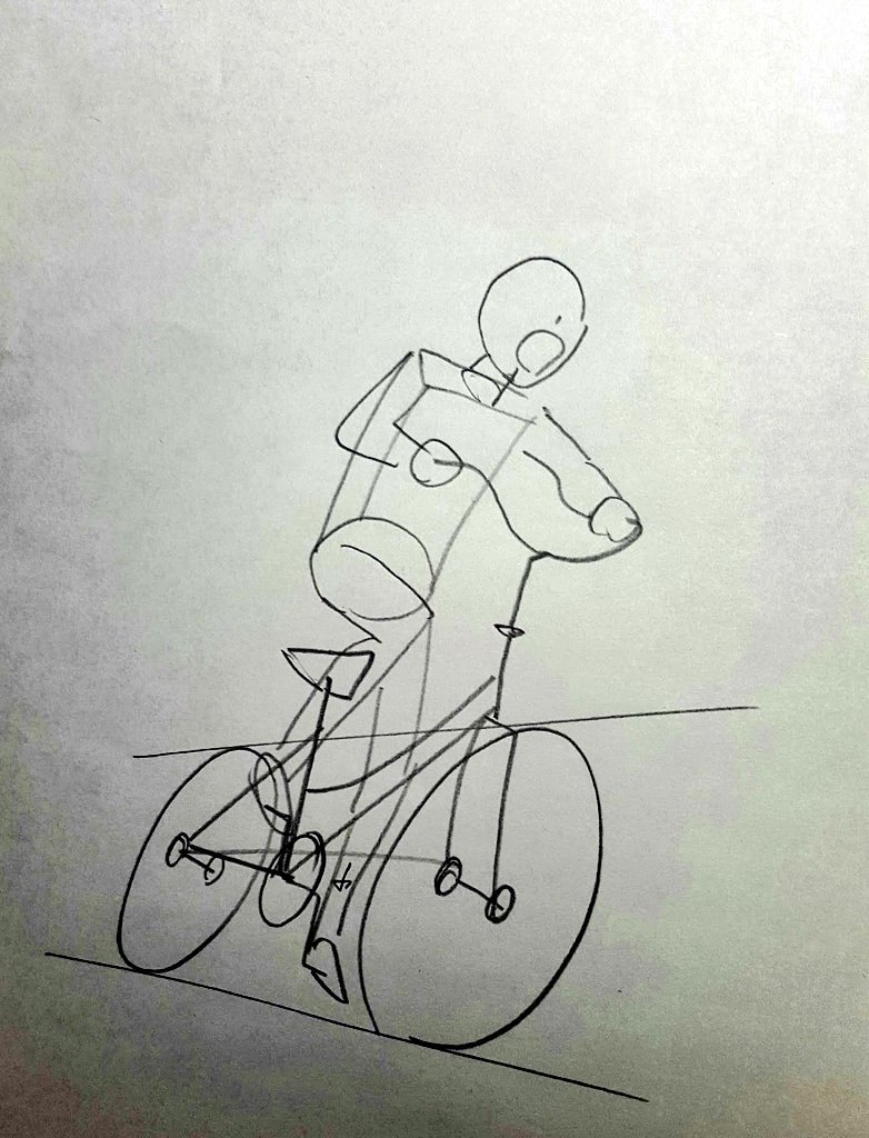 日本でいちばん自転車を描いてるかもしれない漫画家さんによる 自転車の簡単な描き方 が説得力しかない Togetter