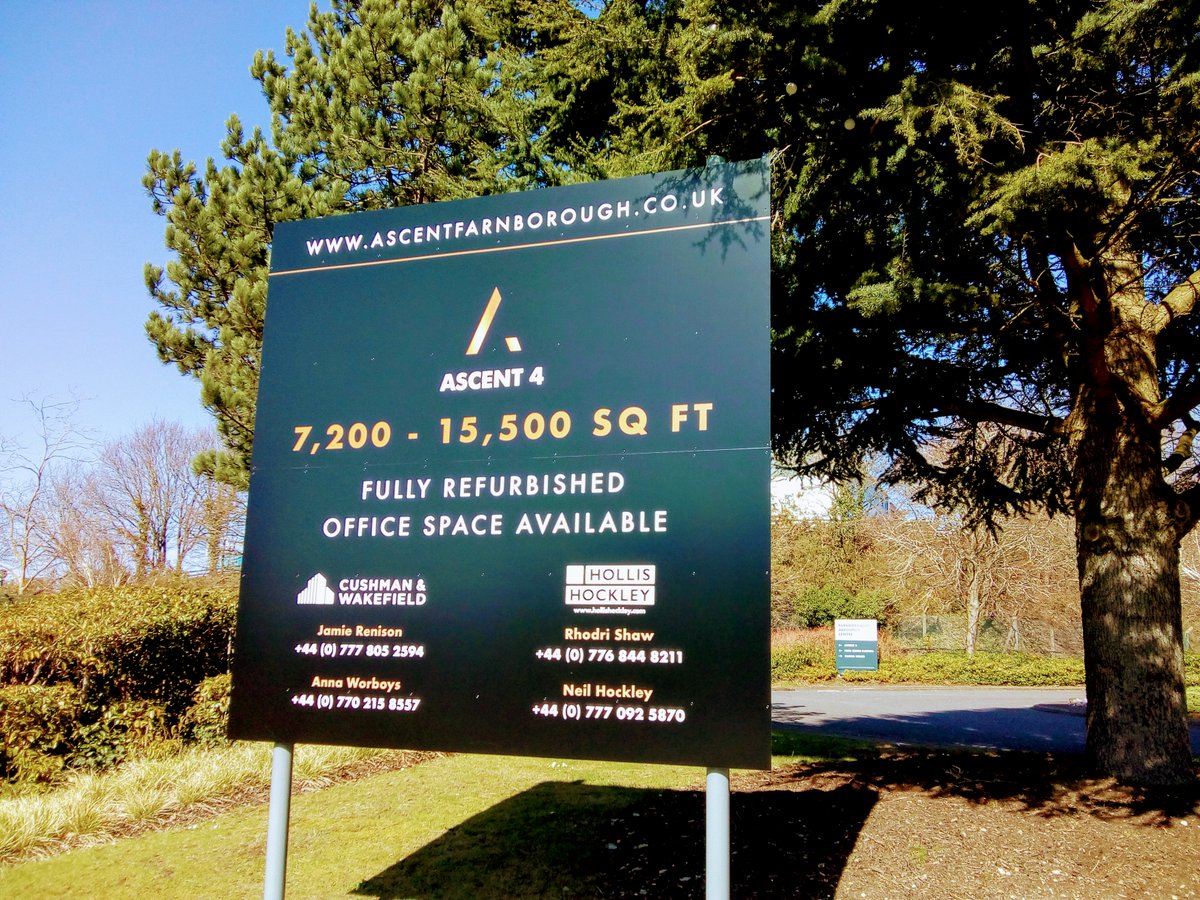 Farnborough Aerospace Centre (@aerospacefbough) on Twitter photo Do you have a requirement for quality modern office space? We have some options remaining in Ascent 4. Benefitting from Cafe, Gym, Shuttle Bus, Cycle Racks, Elec Vehicle charging, Occupier App, Food Trucks & more! Please contact <a href="/HollisHockley/">Hollis Hockley</a> <a href="/CushWakeUK/">Cushman & Wakefield</a> ascentfarnborough.co.uk Do you have a requirement for quality modern office space? We have some options remaining in Ascent 4. Benefitting from Cafe, Gym, Shuttle Bus, Cycle Racks, Elec Vehicle charging, Occupier App, Food Trucks & more! Please contact <a href="/HollisHockley/">Hollis Hockley</a> <a href="/CushWakeUK/">Cushman & Wakefield</a> ascentfarnborough.co.uk
