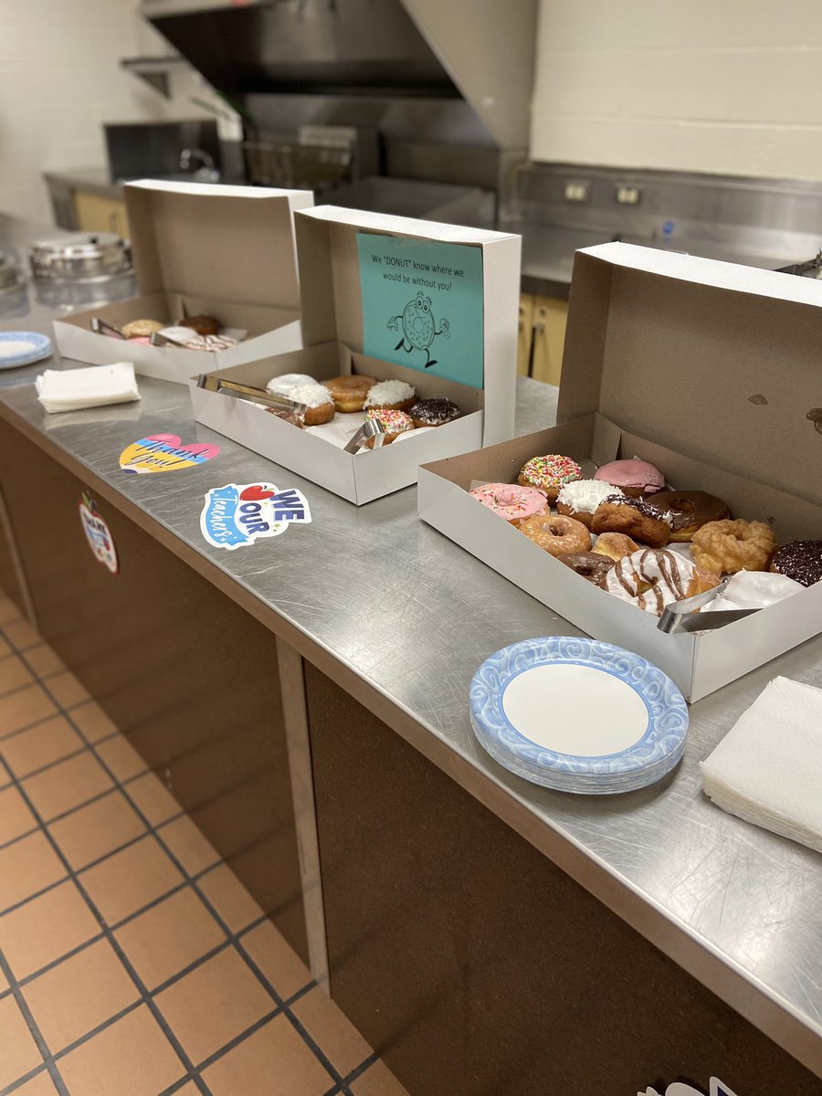 avelira's tweet photo. Day 2 of TCD’s Teacher Appreciation Week. Dunk Donuts! @TCD_Principal @TCDuPage @TCD_Director @TcdTech https://t.co/9Xr3XjvF5K