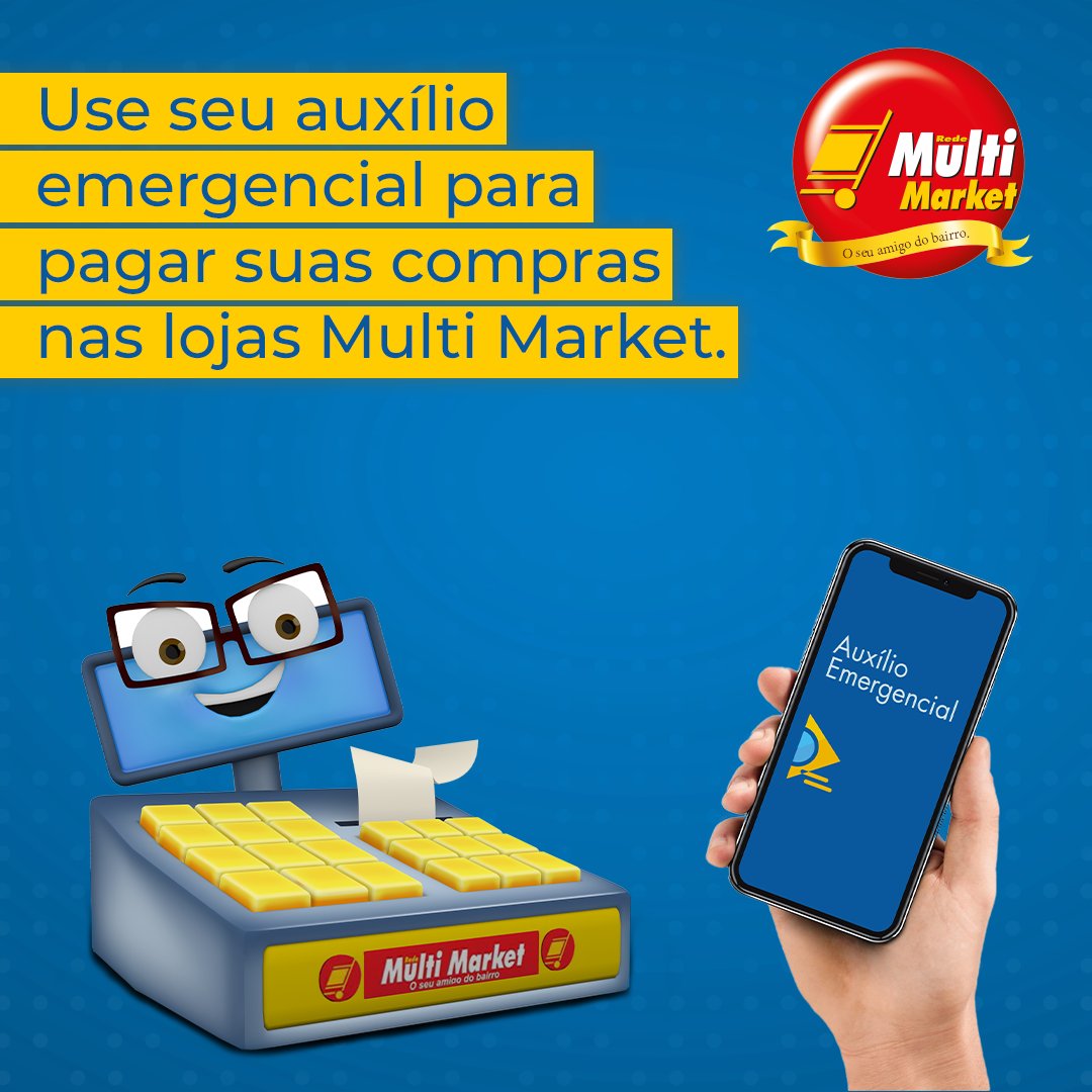 Multimarket_RJ's tweet photo. No Multi Market, você pode usar o seu auxílio emergencial para pagar as  compras. 
Use o app Caixa Fácil ou o seu cartão da Caixa Econômica Federal. 

#multimarket #auxilioemergencial #riodejaneiro https://t.co/OKOZa9PW5f