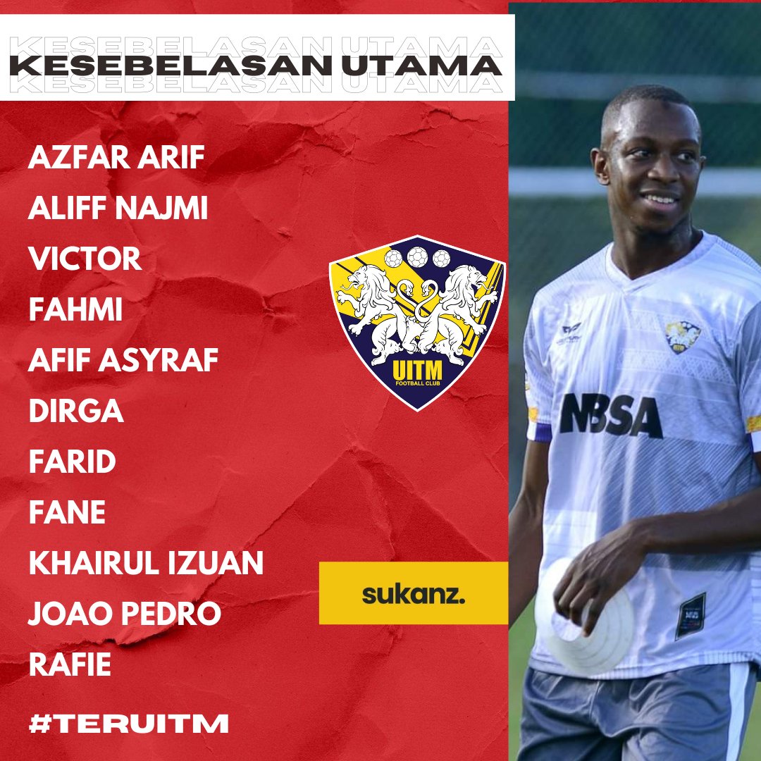 sukanzcom's tweet image. Kesebelasan utama Terengganu dan UiTM untuk perlawanan LS12 jam 10 malam ini.

Siaran langsung di saluran YouTube unifi, unifi tv dan aplikasi playTV.

#TERUiTM
#LigaSuper2021