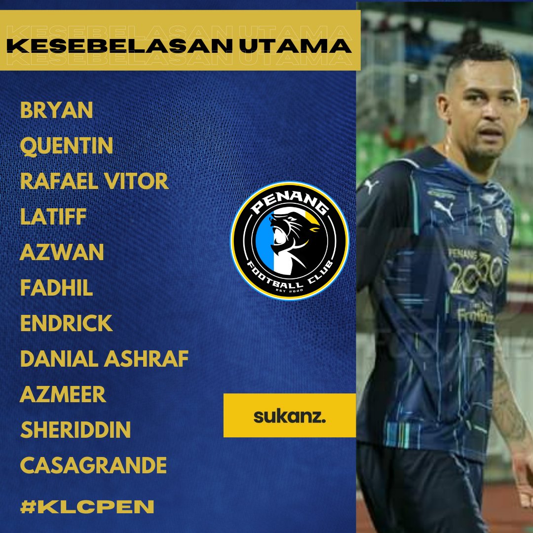 sukanzcom's tweet image. Kesebelasan utama Kuala Lumpur City dan Penang untuk perlawanan LS12 jam 10 malam ini.

Siaran langsung di saluran YouTube unifi, unifi tv dan aplikasi playTV.

#KLCPEN
#LigaSuper2021
